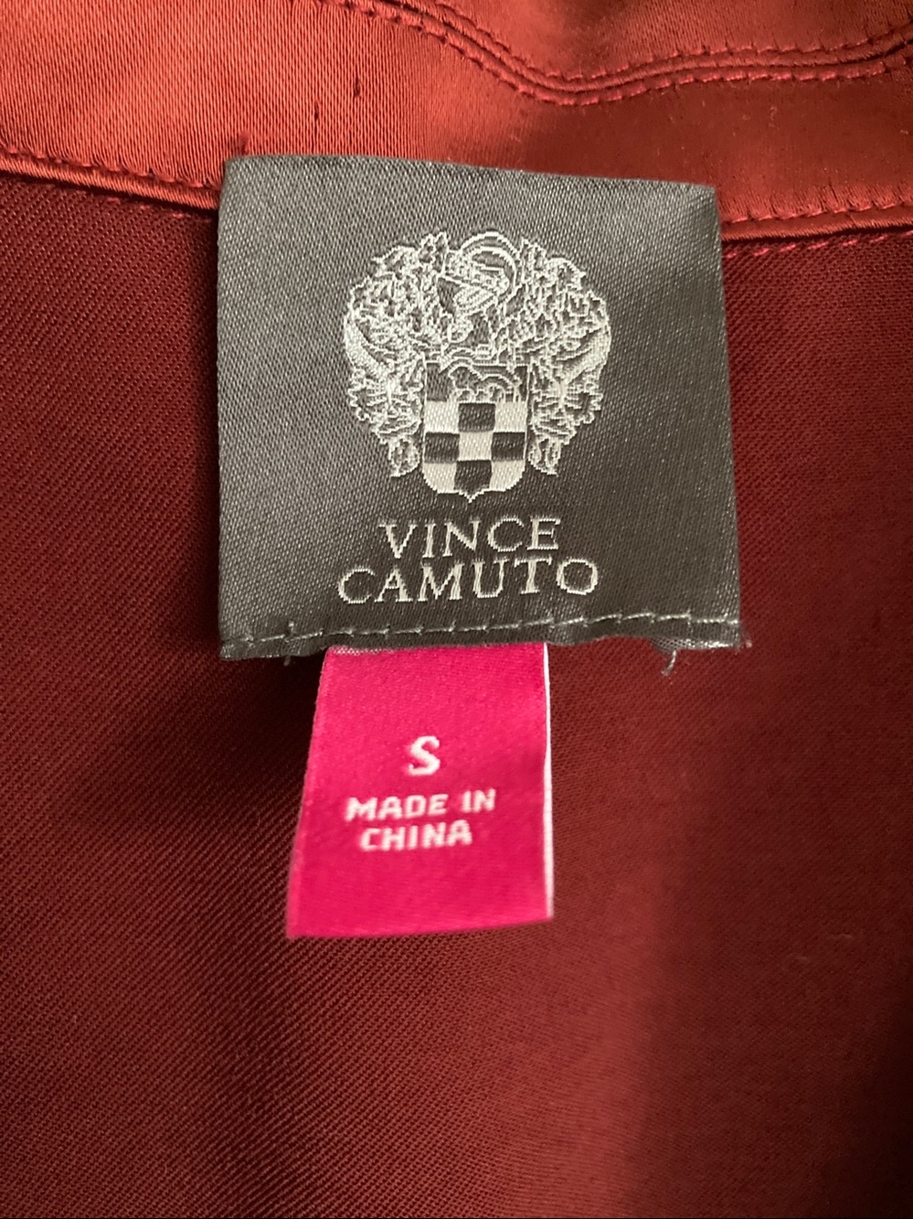 Vince Camuto Satin Wrap Vest Sz S NWT - Picture 4 of 5